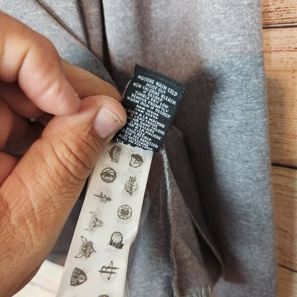 Los Angeles Lakers Pullover Quarter Zip Men's XL Gray NBA Basketball Athletic - Picture 10 of 16